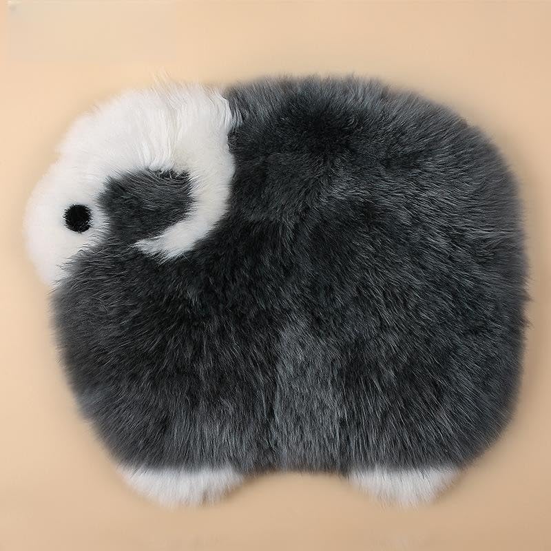 Coussin d'assise de voiture contre le mal de dos en peluche douce quatre saisons