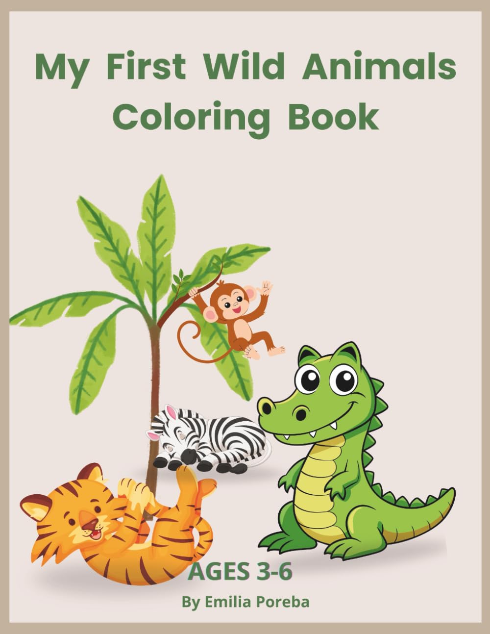 My First Wild Animals Coloring Book