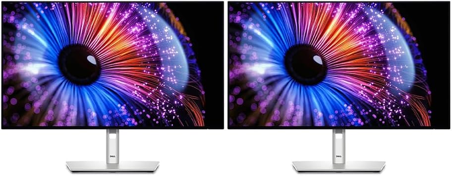 Dell U2724DE UltraSharp 27 inch Thunderbolt Hub Dual Monitor Bundle