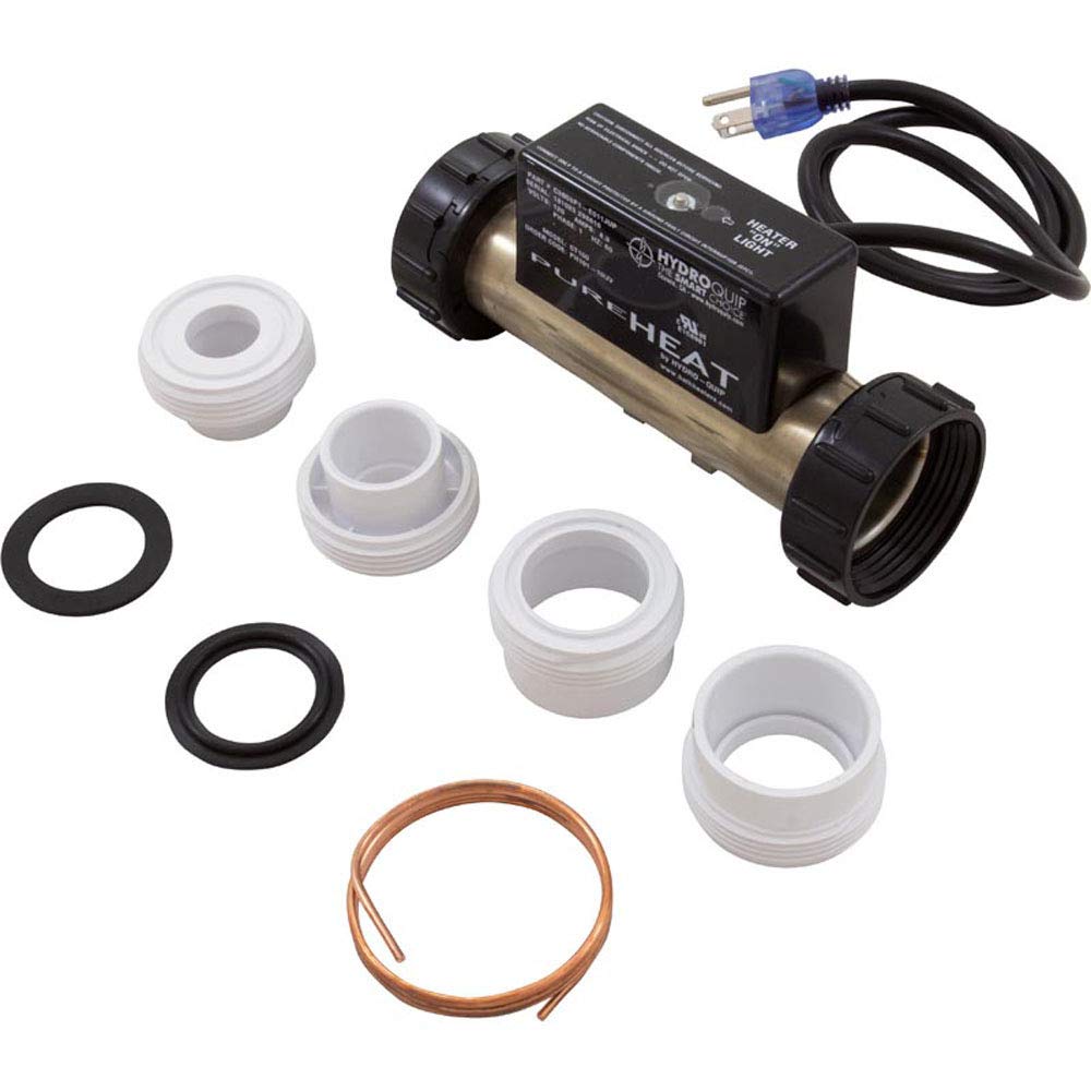 Hydro QuipHeater, Bath, H-Q Inline, PH101-10UV, 1.5" x 7", 115v, 1kW, VAC