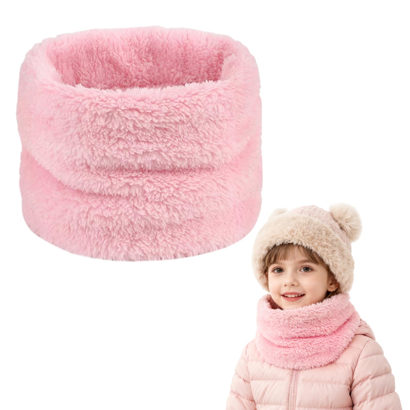 Bufanda Bebé Niños y Niñas, Braga Cuello Niño, Cálido Pañuelo Cuello a Prueba de Viento, Invierno Otoño Calentador