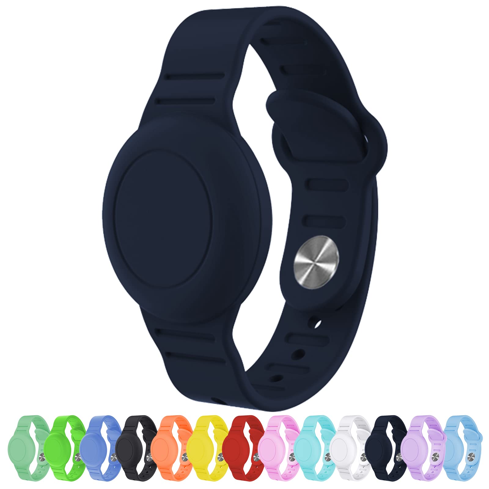 Waterproof AirTag Bracelet for Kids, Hidden Silicone Wristband for AirTag, GPS Tracker Case for Air Tag Holder Strap Band for Child Toddler, Secure