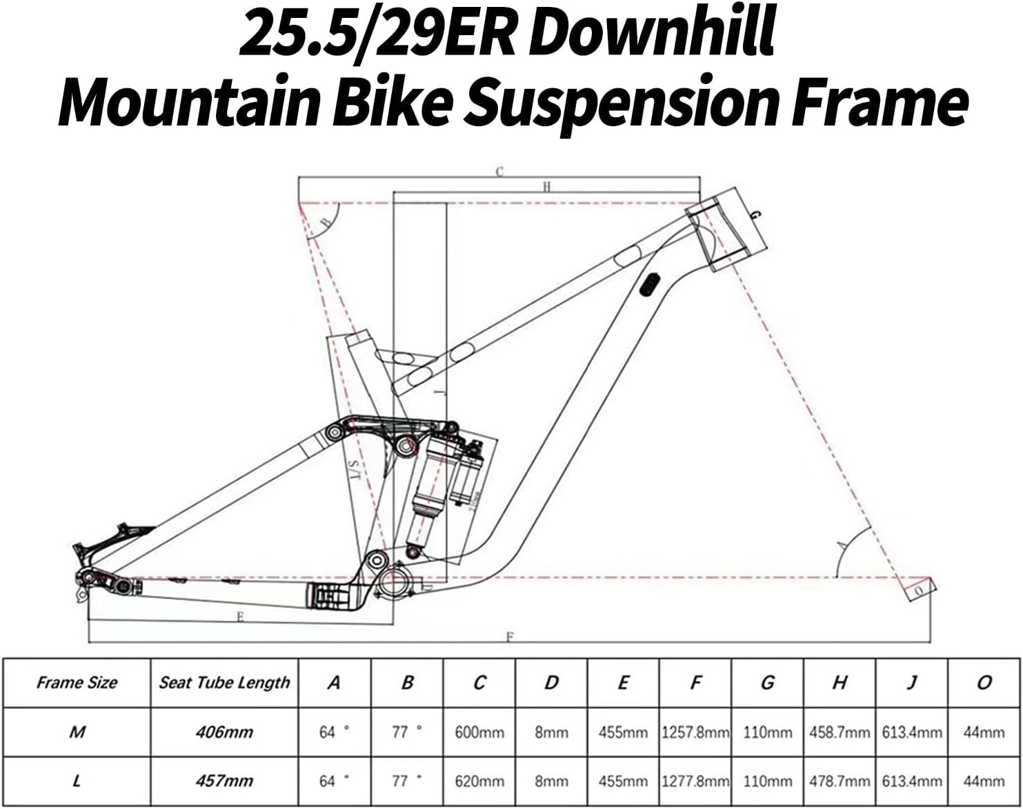 27.5er 29er Mountain Bike Frame 15.9" 17.9" Full Suspension Downhill Frame DH Aluminium Alloy Soft Tail Frame Travel 160mm Disc Brake 12*148mm Boost Thru Axle With Shock Absorber(Gray,29*17.9")