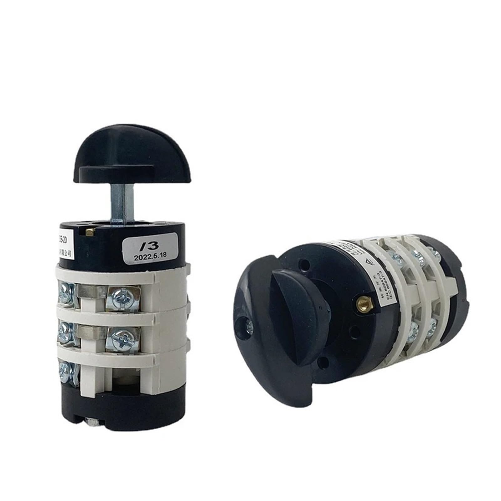 JJHQOKYNA HZ5B-20/3 Cam Combination Switch for Dismantling Dig Tyre Machine Only Electrical Changeover Rotary 3 Poles 20A Sliver Contacts