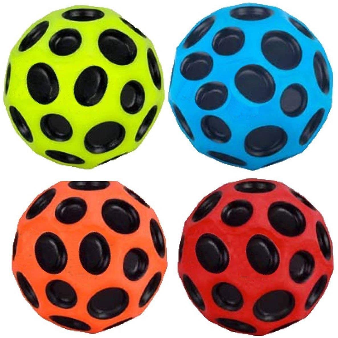 Sri Sai Tradelink Super Bouncing Moon Crater Texture Ball - Set of 1, 2 Balls, Multicolor, 7 x 7 x 6.5 cm