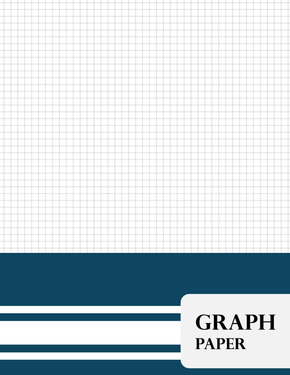 Graph Paper: **8.5x11** Graph Paper Notebook | Light Grey Print, 0.2" Square Grid