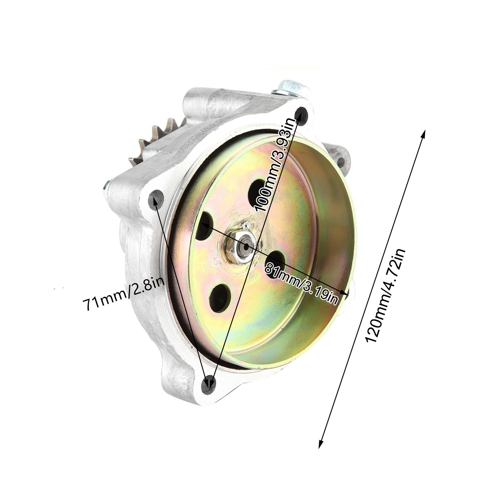 Caja de Engranajes de Transmisión de Motocicleta, Caja de Engranajes de Transmisión ATV, Caja de Transmisión de Reducción de Engranajes para Motor Mini ATV 20T 43-49 de 2 TIEMPOS