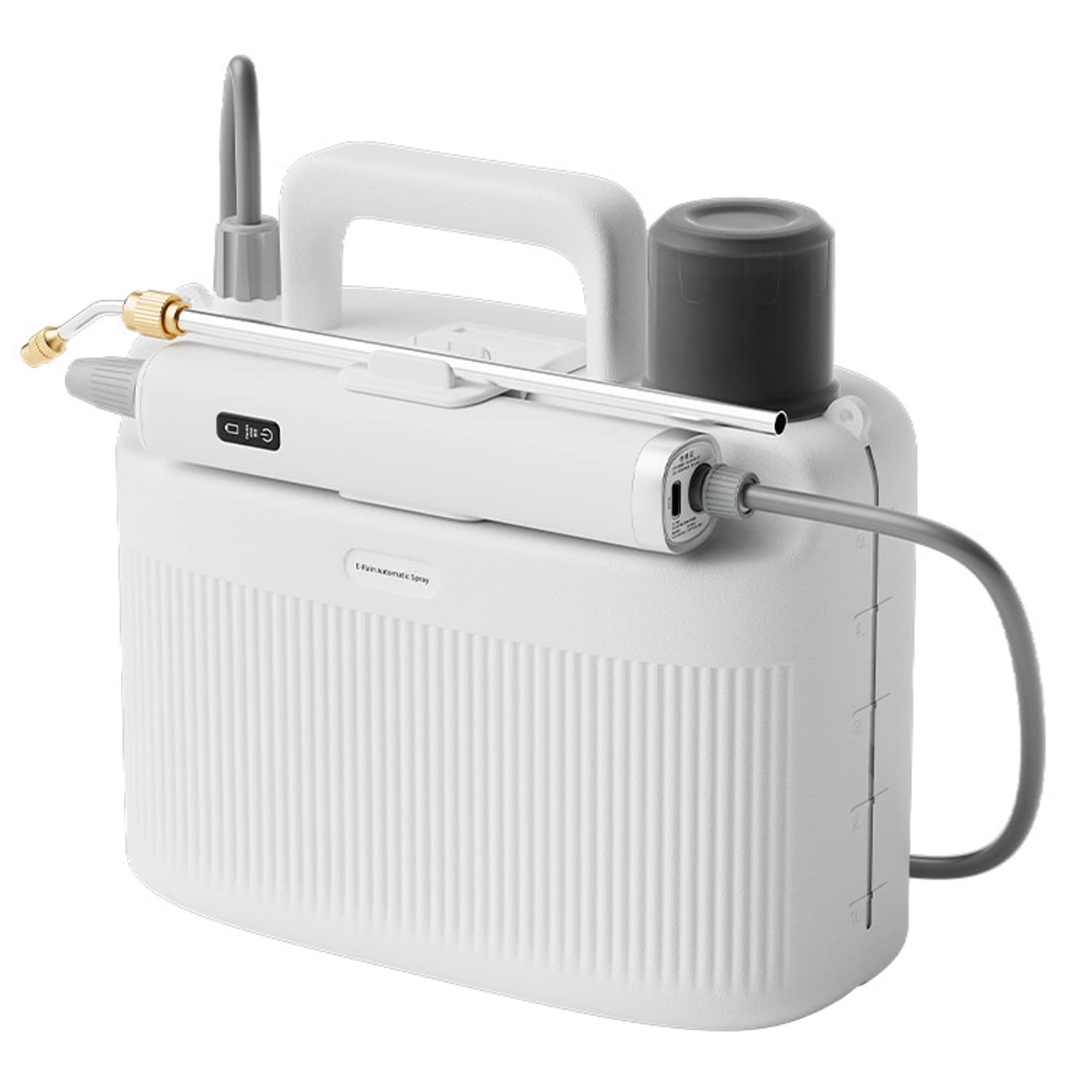Pulvérisateur électrique 5L pour Plantes Pulvérisation d’arrosage Baguette télescopique Pulvérisateur de Jardin Portable avec 2 Buses et pulvérisateur Polyvalent à Tuyau 3M