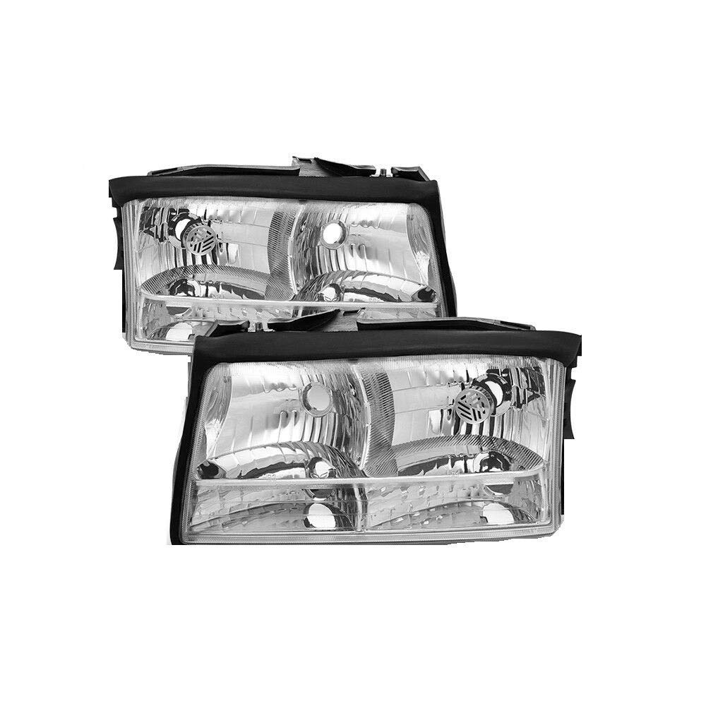 RVLightings Fleetwood Bounder (Gas) 2003-2005 RV Motorhome Pair (Left & Right) Replacement Headlights