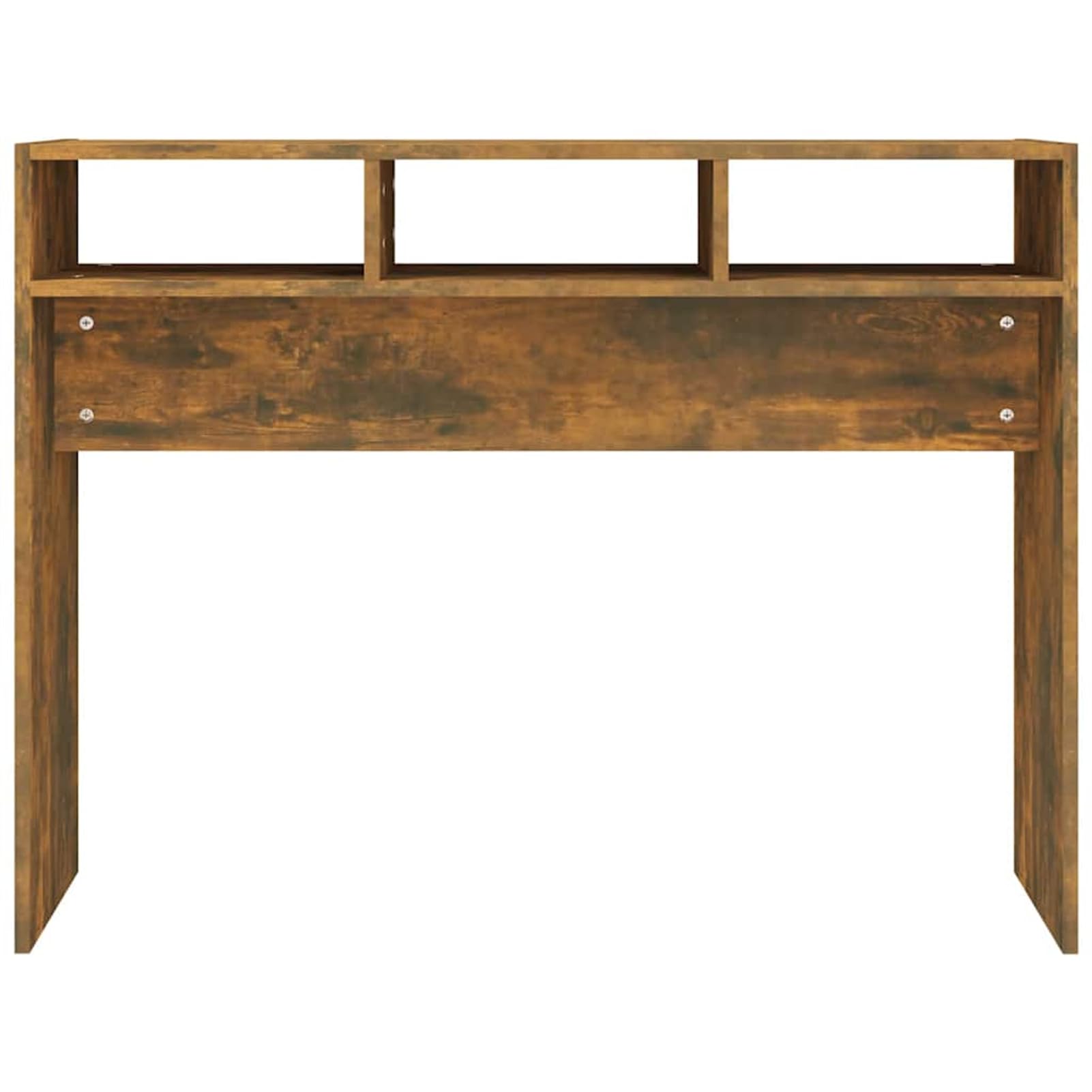 Anself Holzwerkstoff Konsole Räuchereiche 105x30x80cm mit Wandhalterung Model815939