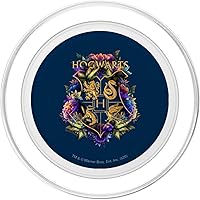 Vista 2 de Harry Potter Hogwarts PopSockets MagSafe PopGrip con escudo floral multicolor para iPhone