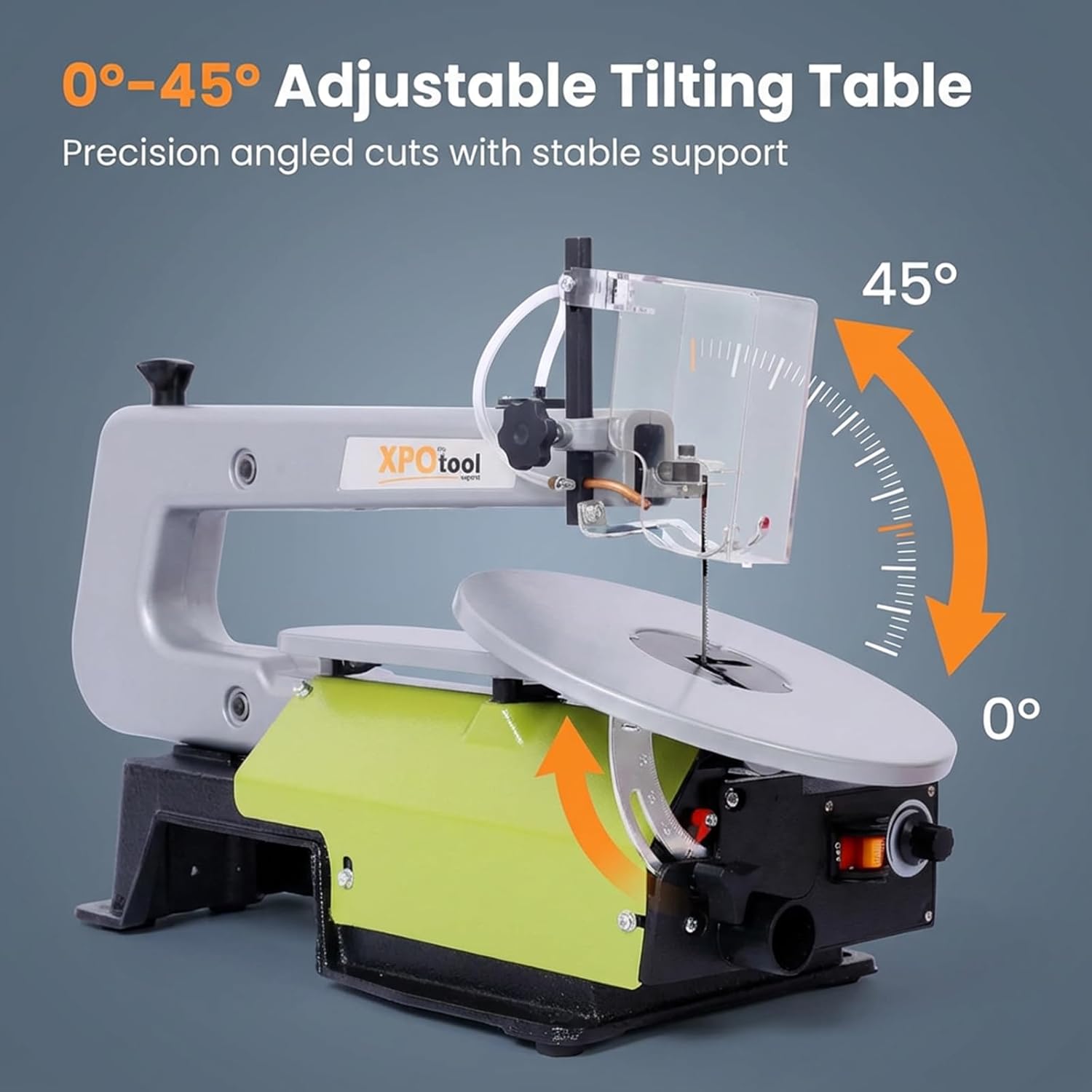 16Inch Variable Speed Scroll Saw - Power Scroll Saws with Extra-Large Adjustable Tilting Table for Woodworking Projects and Precision Cuts