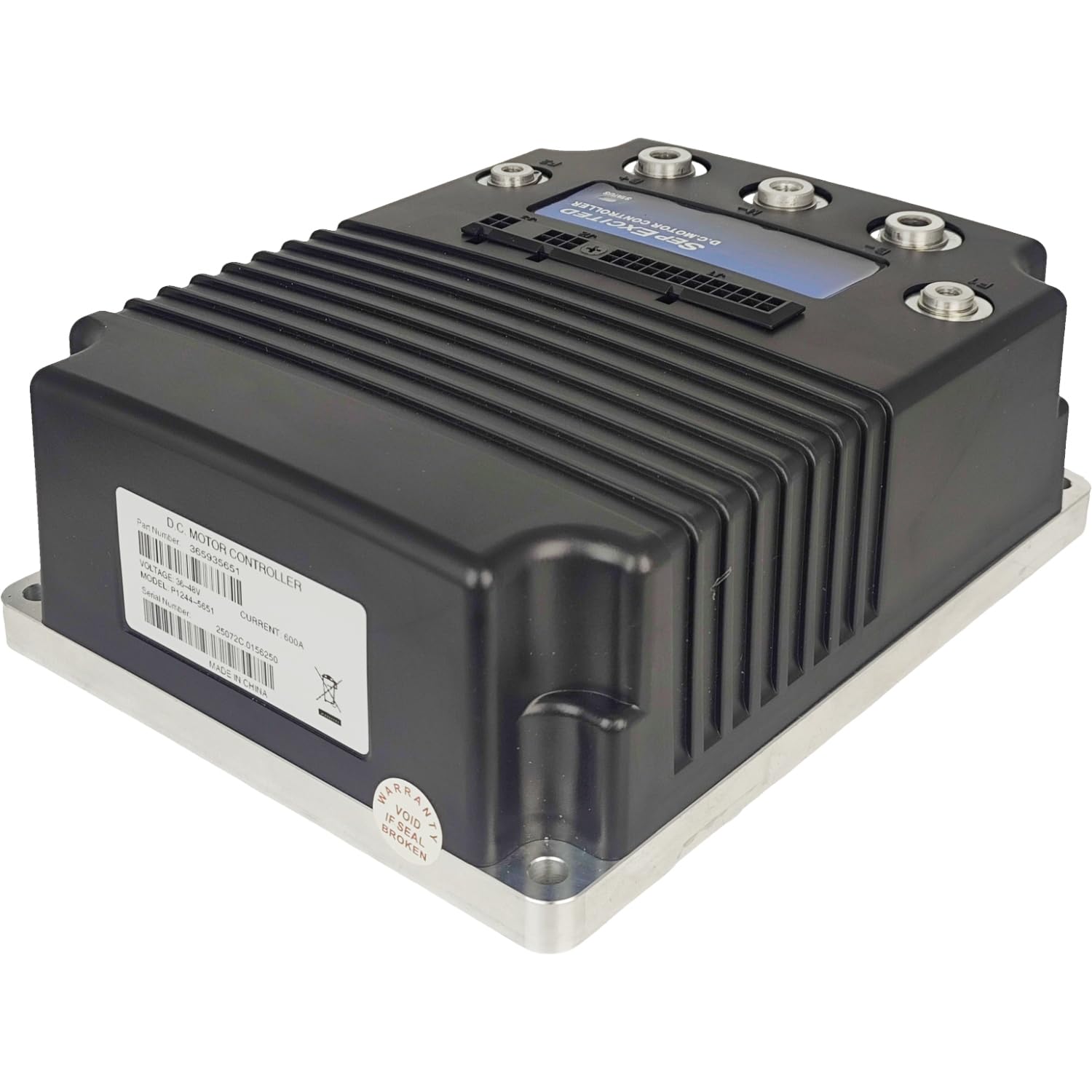 EZROAD 1244-5651 36-48V 600A 5K-0 DC Motor Speed Controller Compatible with Curtis Programmable Multi Mode Separately Excited Electric Handling Vehicle Low Lift Stacker Forklift Reach Truck Golf Car