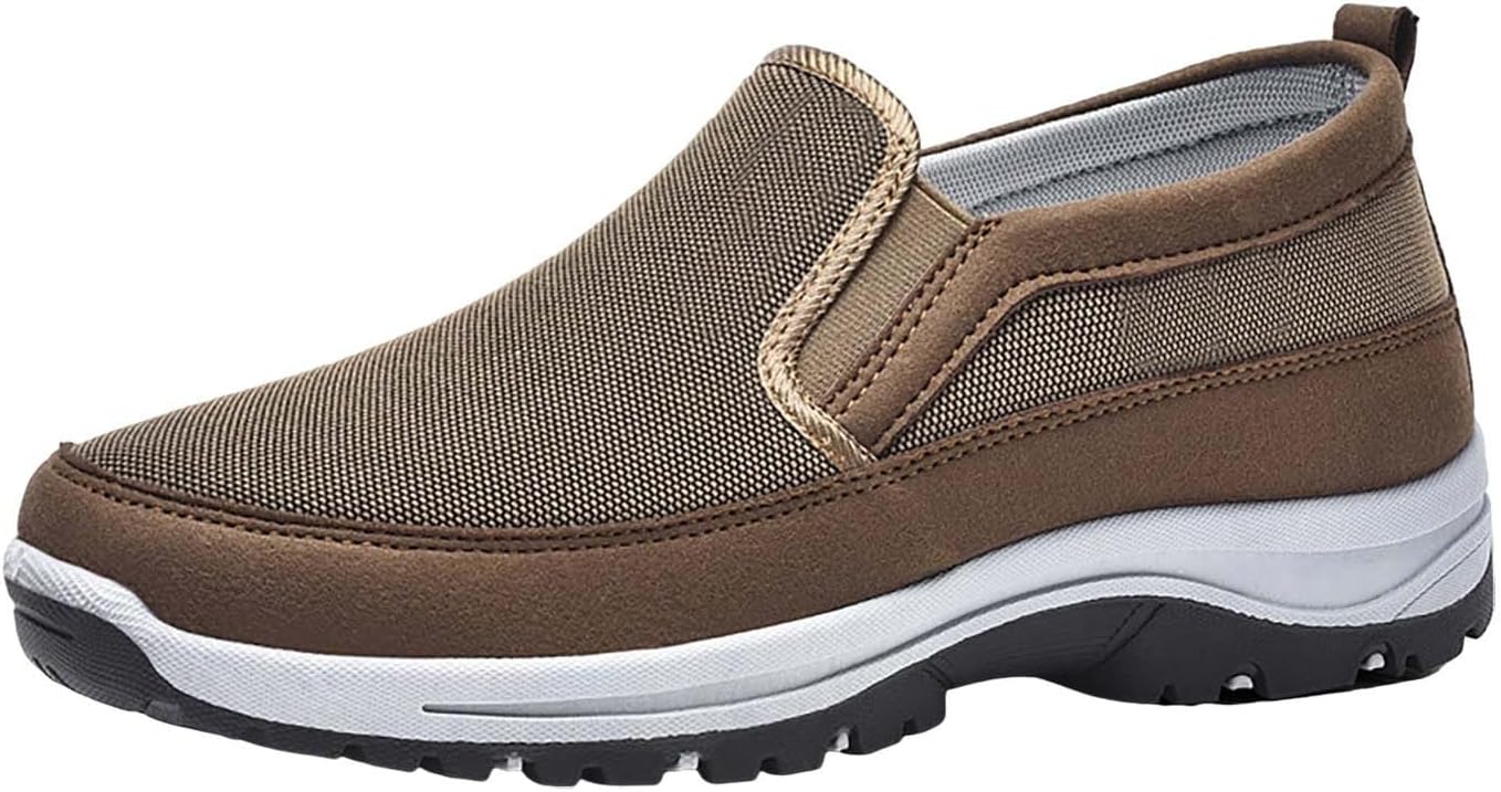 Slip On Walking Shoes for Men Mesh Laceless Lightweight Breathable Non Slip Casual Sandals Sports Walking Sneakers