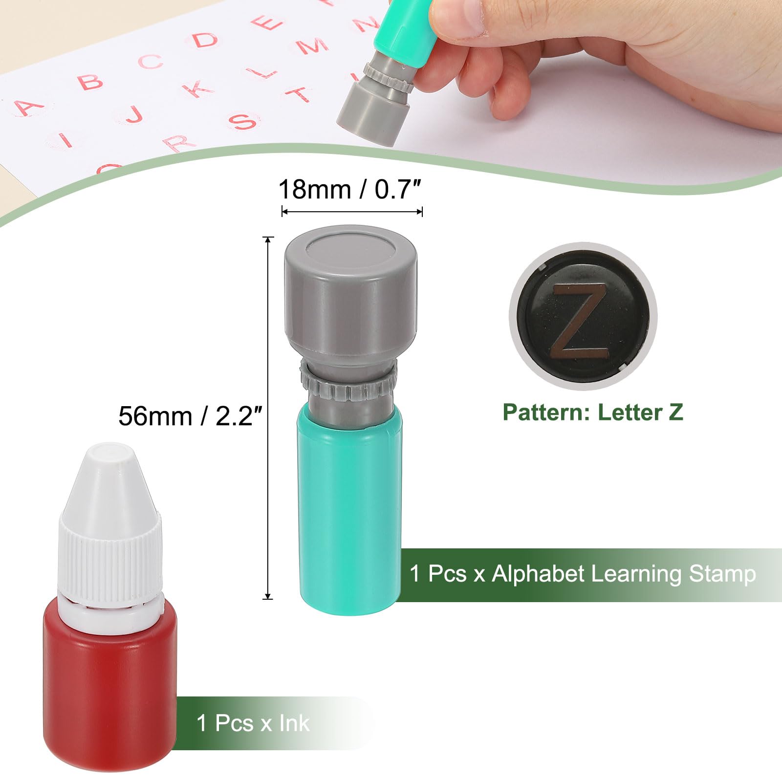 PATIKIL Letter Stamps Self Inking - Image 2