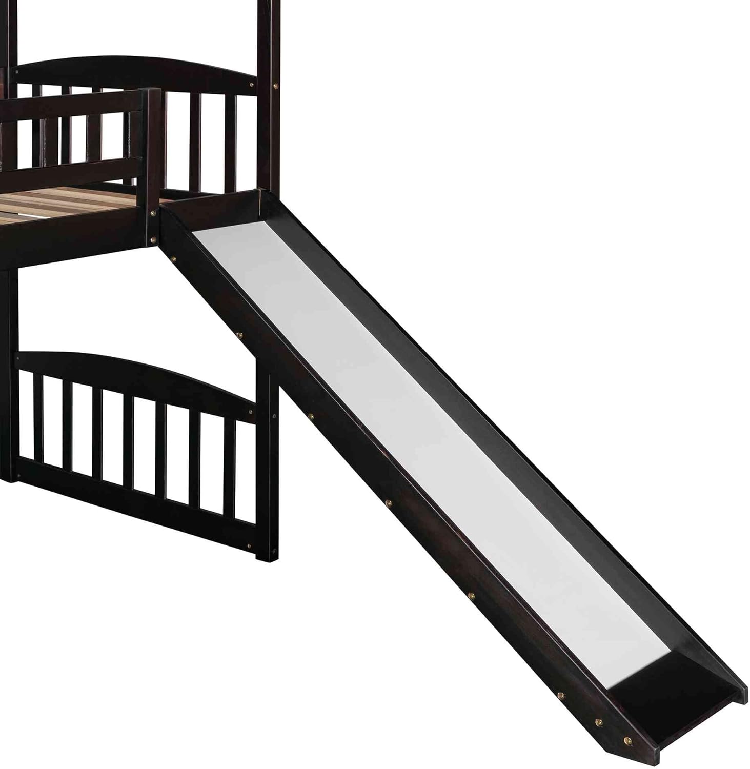 Buy Cotoala Twin Size House Loft Bed with Slide for Kids, Wood Bedroom
