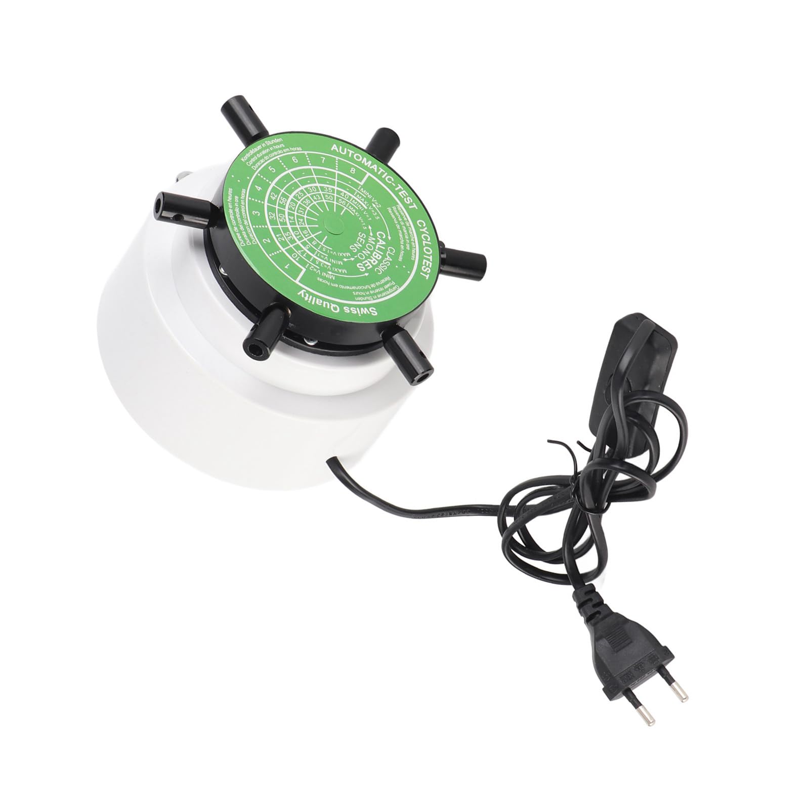 Máquina Bobinadora de Reloj, Bobinadora de Reloj Mecánica Automática, Herramienta de Reparación de Reloj con 6 Brazos de Aleación Desmontables para Reloj Mecánico