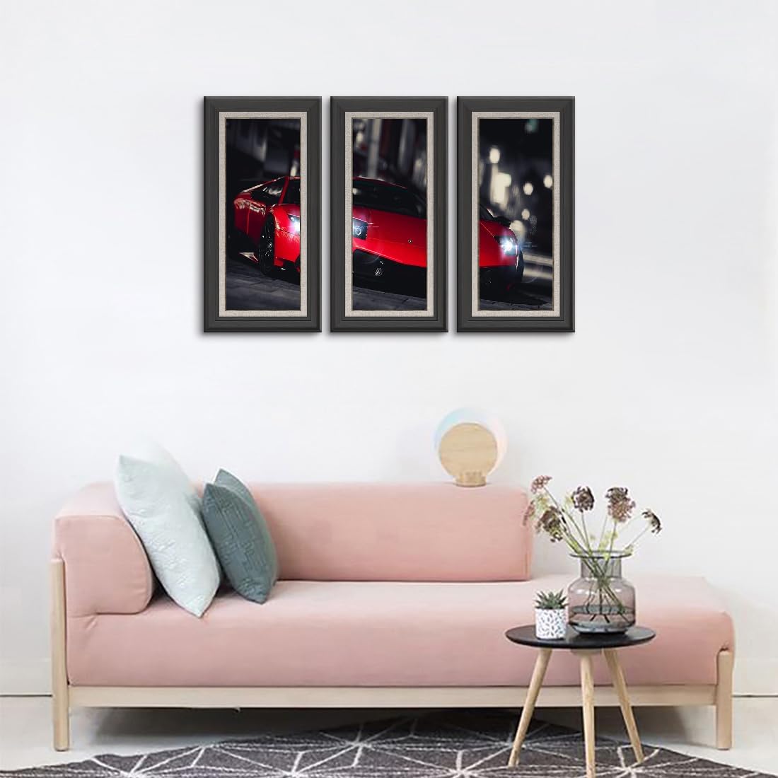 物理的な絵画ソファの背景の壁の装飾画立体的な吊り下げ絵画手描き（D