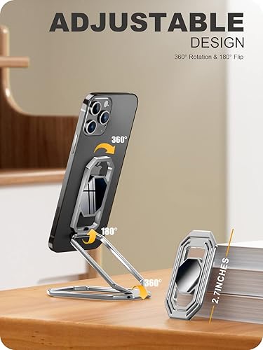 Miniatura 6 de A-LuGei Soporte de anillo plegable y ajustable para teléfono celular, funda gruesa y compatible con teléfonos grandes soporte de teléfono celular