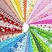 Chris.W 35Pcs Quilting Fabric Squares Sheets, 10