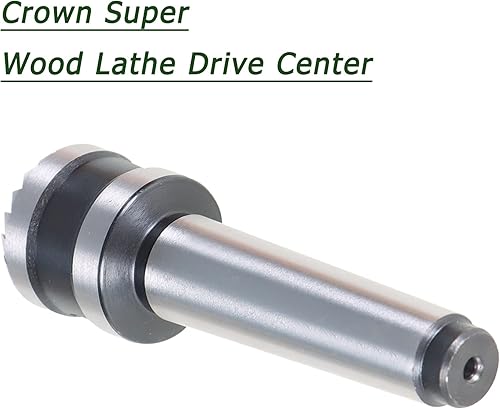 Miniatura 4 de 2MT con torno de 1 pulgada Centro de accionamiento de carpintería herramienta de torneado de carpintería, torno de madera Super Crown Drive Center