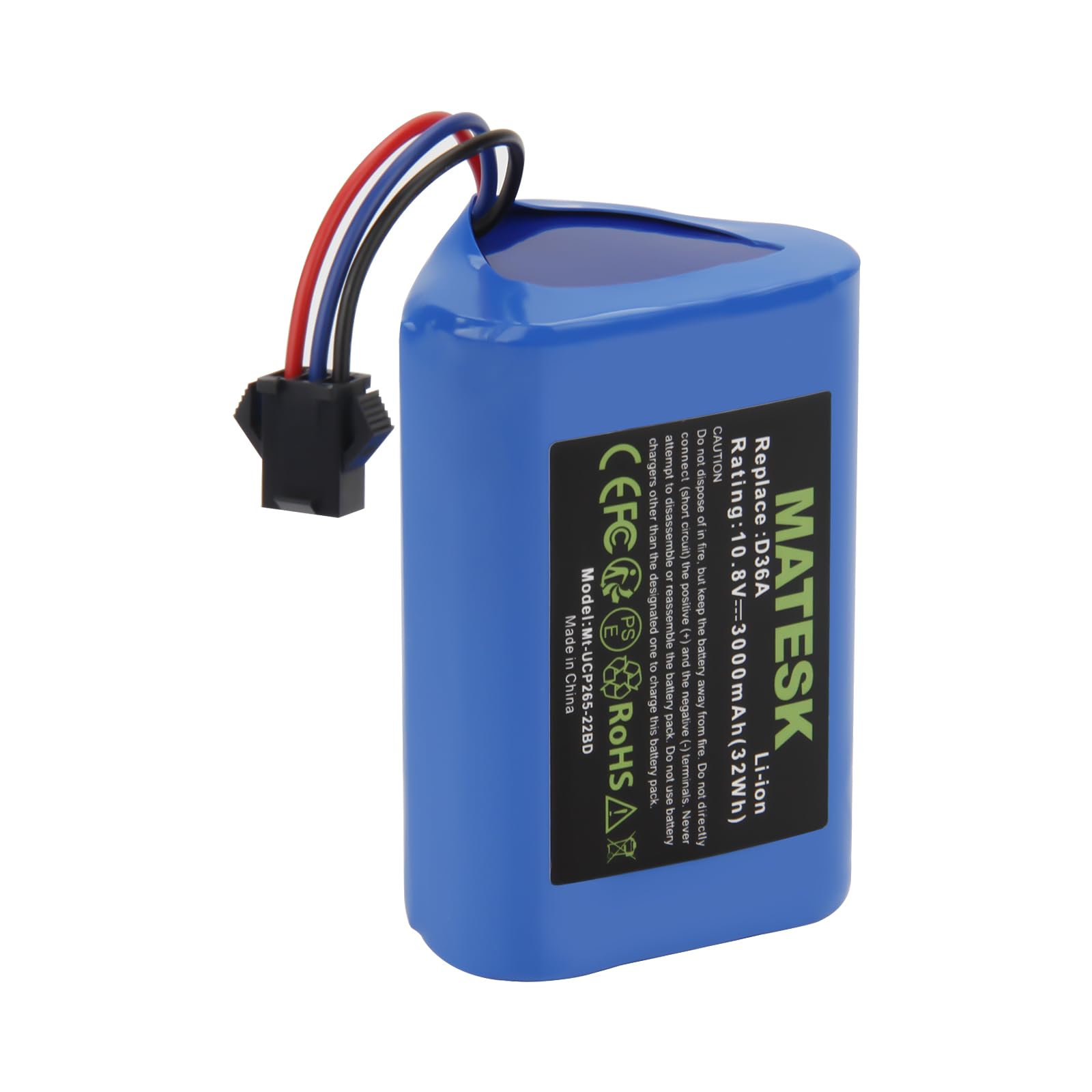 Joiry 14,4 V, 3600 mAh Li-Ion Batteria Compatibile con Ecovacs Deebot N8, Deebot N8+, Deebot N8 Pro, Deebot Ozmo 900, 901, 905, 920, 930, 937, DG36, DG3G, DG70, DX55, T5 Neo
