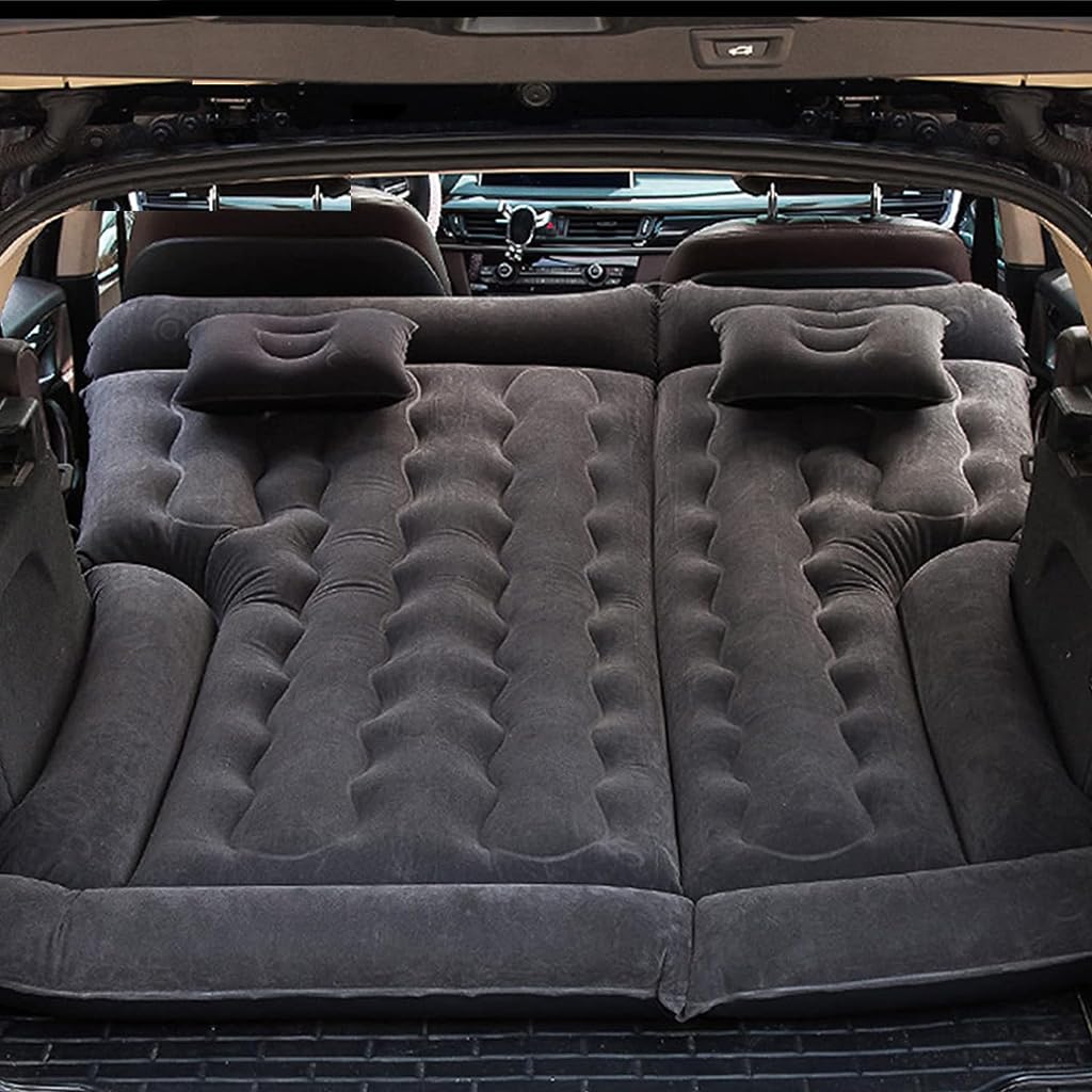 ORDALI Matelas Gonflable de Voiture pour Audi A6 C7 Avant A6 C7 Allroad A6 C8,Lit d'air Pneumatique Plus épais Portable Pliant Voyages Matelas avec Pompe Lit Gonflable,Black