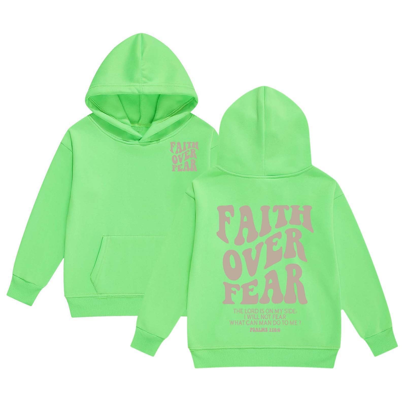 Sweat à capuche fille vert clair en coton taille 4-5 ans avec poche - 4
