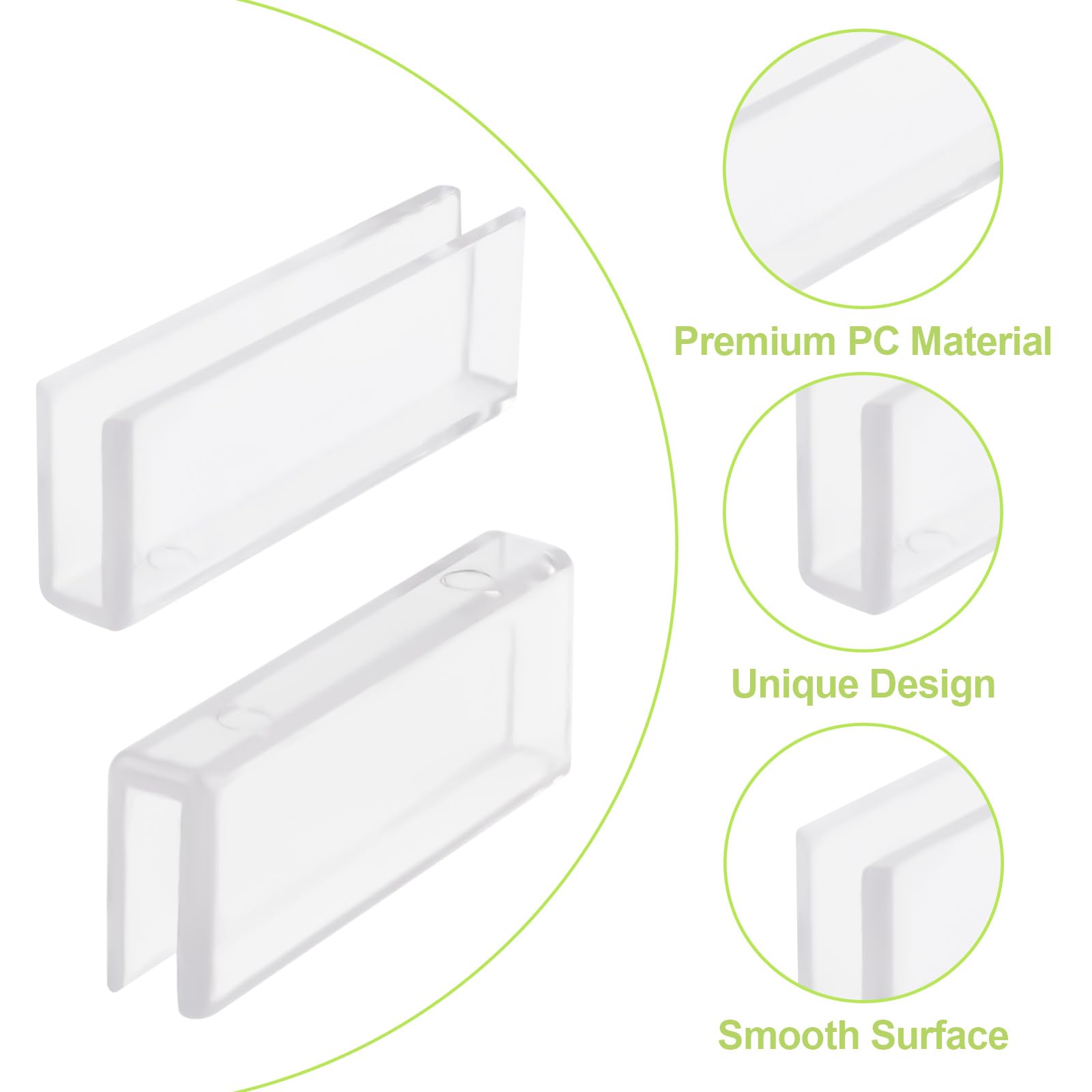 Produktbild von QUARKZMAN 12 Stücke Plastik Glas Verbinder Geeignet Für