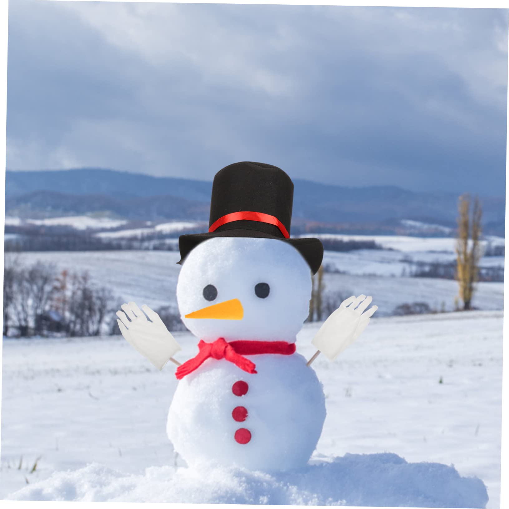 MAGICLULU 3 Sets Schneemann Ankleideset Weihnachts Schneemann Schneemann Dekorationsset Der Schneemann Weihnachtsdekorationen Schneemann Winterdekorationen Schneemänner Schneemann