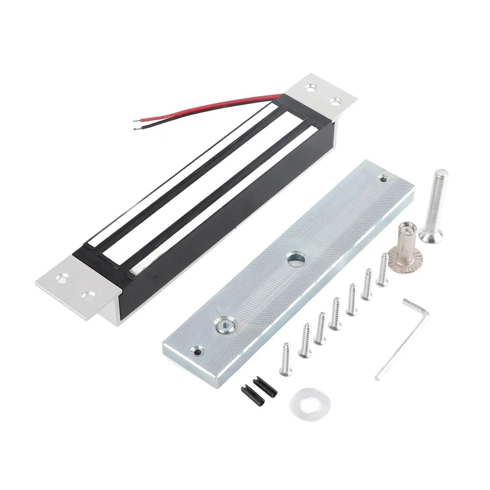 Zamek magnetyczny elektryczny DC12V 280kg/600Lbs Elektryczny Zamek Magnetyczny Siła Trzymania Elektromagnes Bezpieczny Tryb NC,dla bezpieczeństwa domu