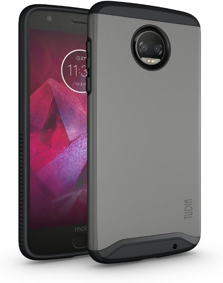 Custodia Portafoglio Per Motorola Moto Z2 Play - Pelle PU, Chiusura Magnetica, Funzione Stand, Rosso Rosa - 2