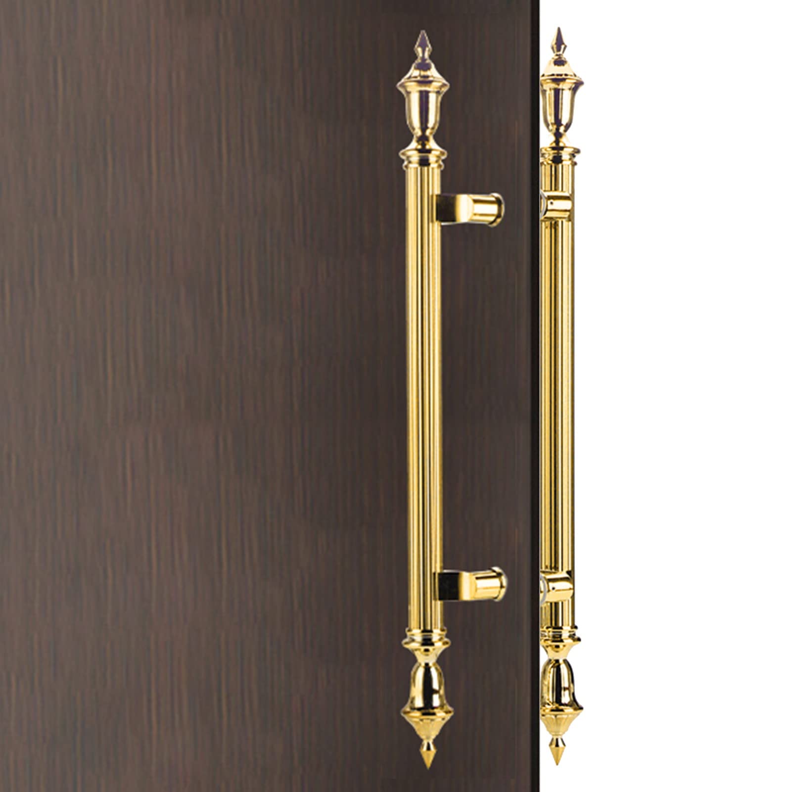 Door Handle Door Pull Handle Sliding Barn Door Handle Vintage Style Door Handles Back-to-Back, Stainless Steel Grab Bar for Front Gate/Bank Doors, Push-Pull Door Grip Har,Gold-120cm/47 1/4"-80cm