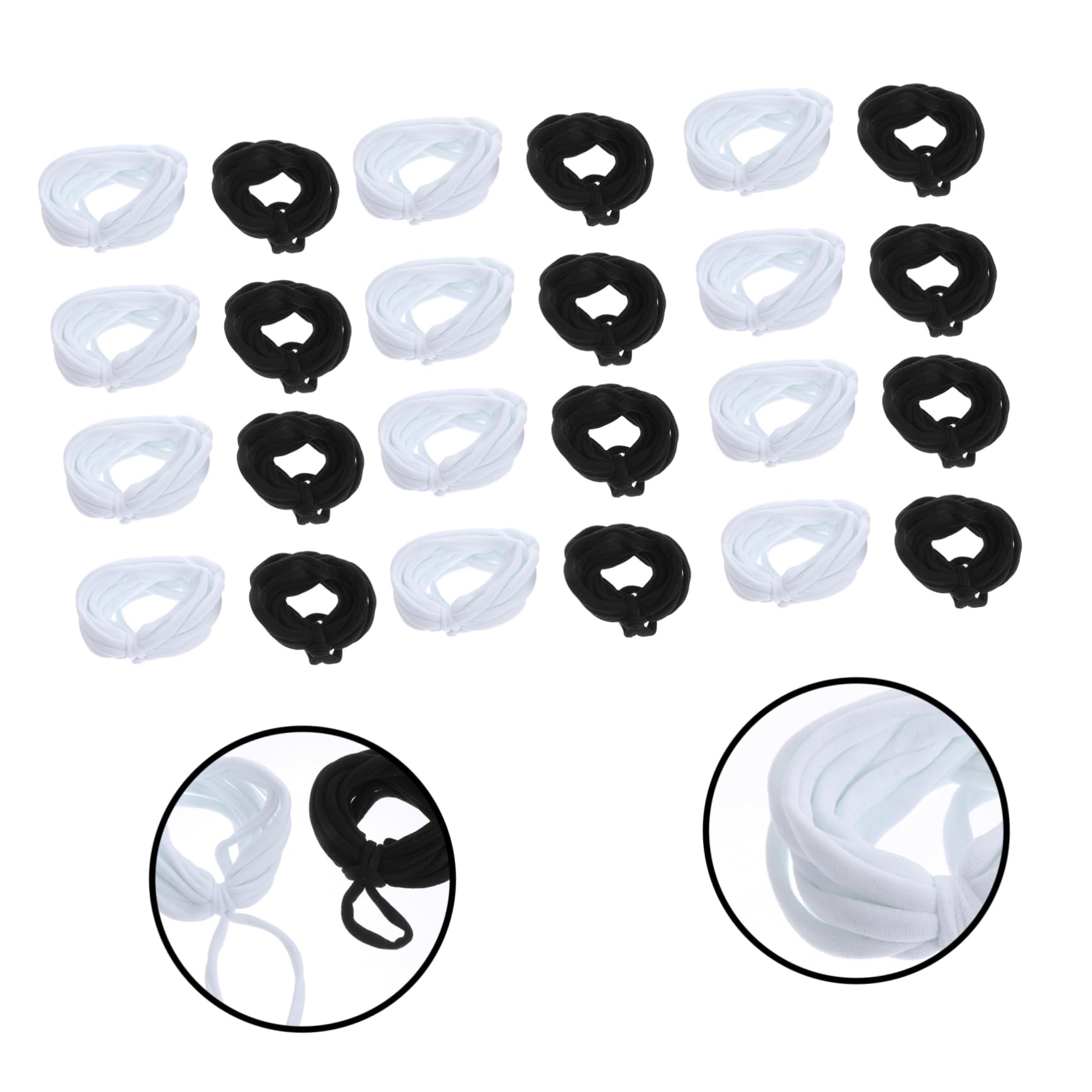 OSALADI 192Pcs Braided Elastic Rope Braided String for Handmade Braid Loom Loop Crafts for Projects and Creative Weaving Activities