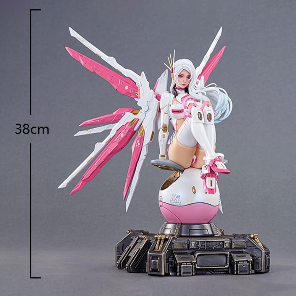 QAHEART Anime Illustration Girl Figure Statue of The Mechanical Girl 38/ Morrigan Aensland Original Art Painting Figure Desktop Ornament
