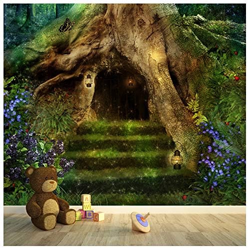 azutura Magical Treehouse Fairy Forest Wall Mural Wallpaper Available in 8 Sizes Digital