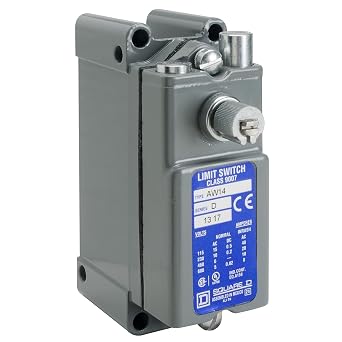 Square D by Schneider Electric 9007AW18 Limit Switch, Surface Mounting Deep Box, Lever Operated, 2X 1 Nc + 1 No, 600 Vac, 15 Amp