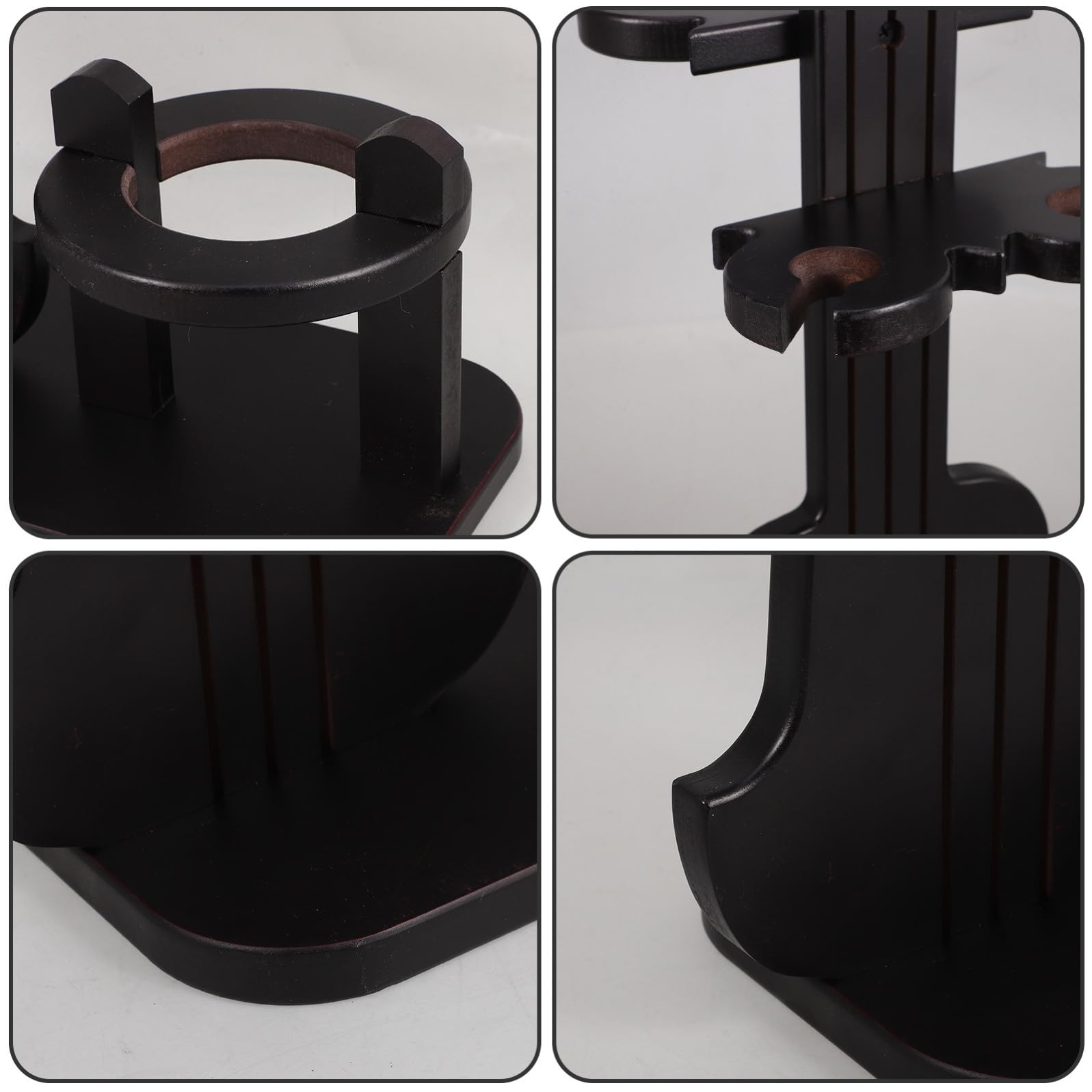 SECFOU Wine Rack Portabottiglie in Legno Forma di Violino con Portacalici Capovolti per Cucina Soggiorno Bar Arredamento Decorativo per Appassionati di Vino
