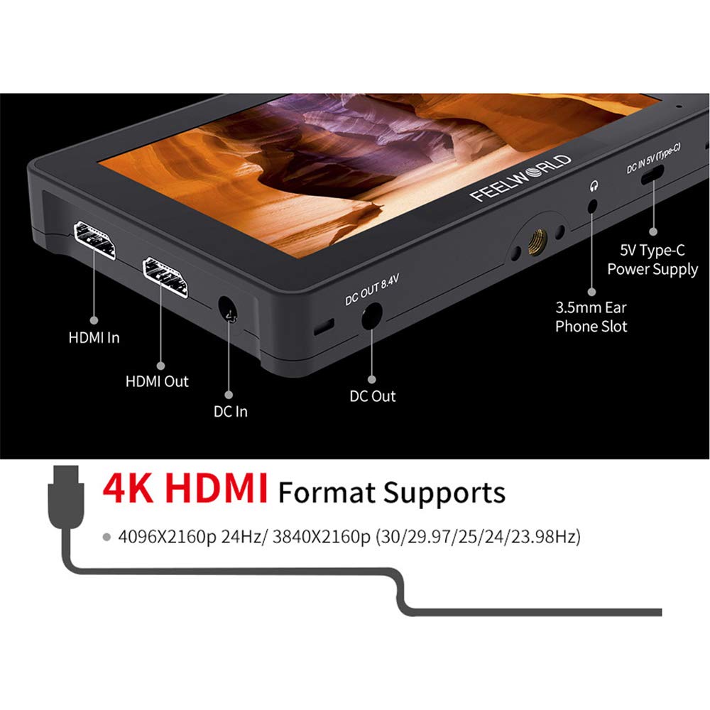 Buy FEELWORLD F5 Pro 5.5 Inch on DSLR Camera Field Monitor Touch