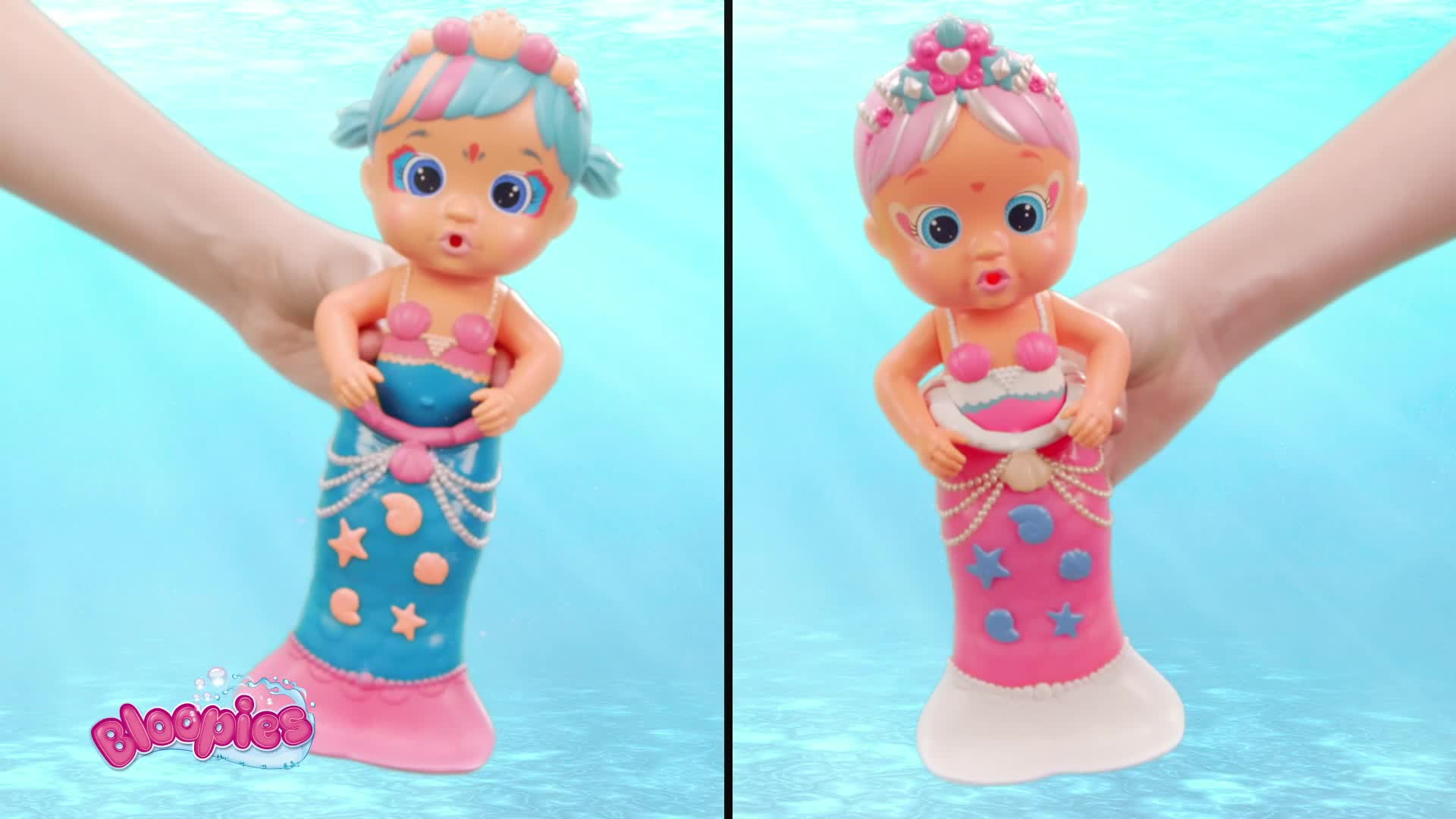 Bloopies Mermaids Magic Tail Daisy - Water Toy With Removable Purple And Pink Mermaid Tail, For - View #2