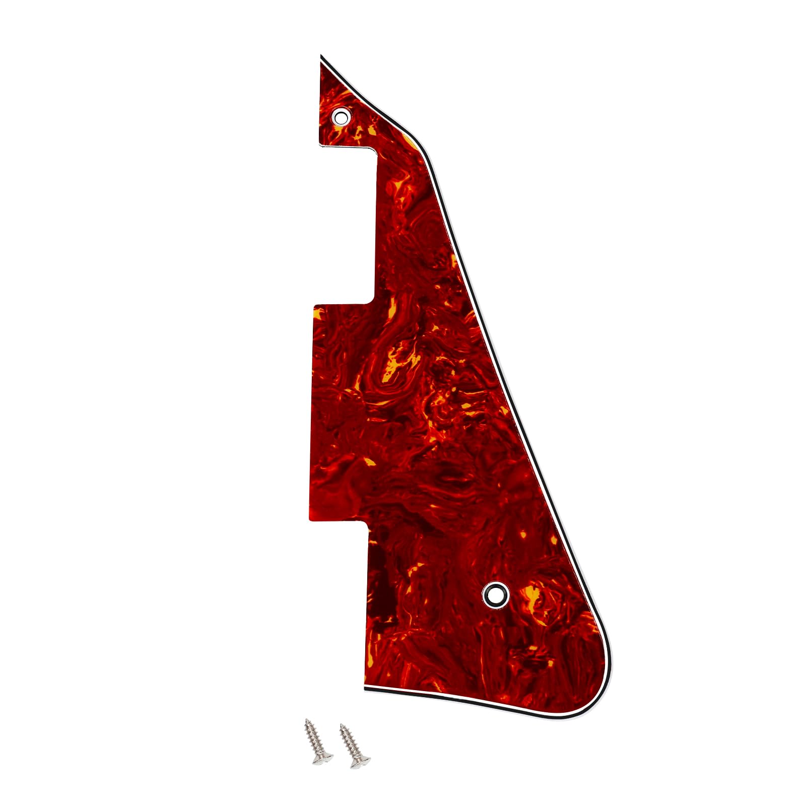 Banworks 4 Ply Les Paul Pickguard LP Pickguard Scratch Plate 2-Hole Electric Guitar Pickguard for USA Gibson Les Paul LP JT/HB-05 Brown Tortoiseshell