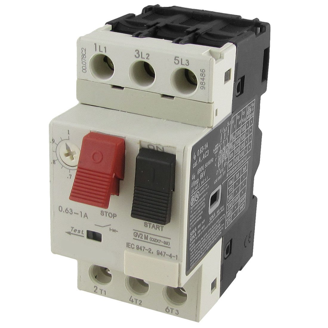 IEUMJNAT 690V 0.63-1A Motor Circuit Breaker Protector 3P Pole