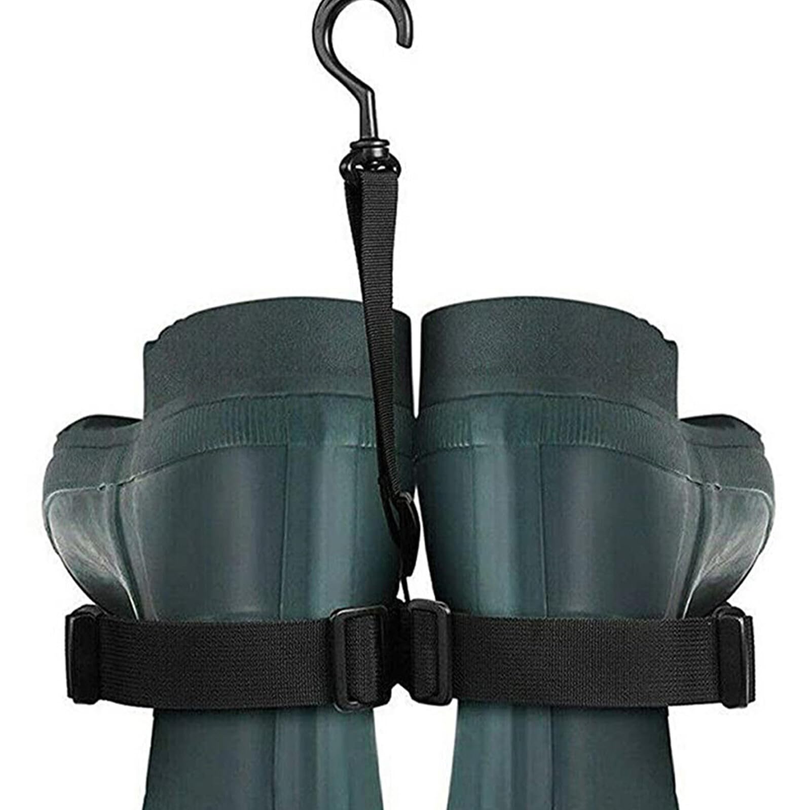Sangles Réglables Lot de 3 Pièces en Nylon Noir et Organisation des Chaussures Légères et Résistantes pour Porte-Bottes de Pêche pour Randonnée