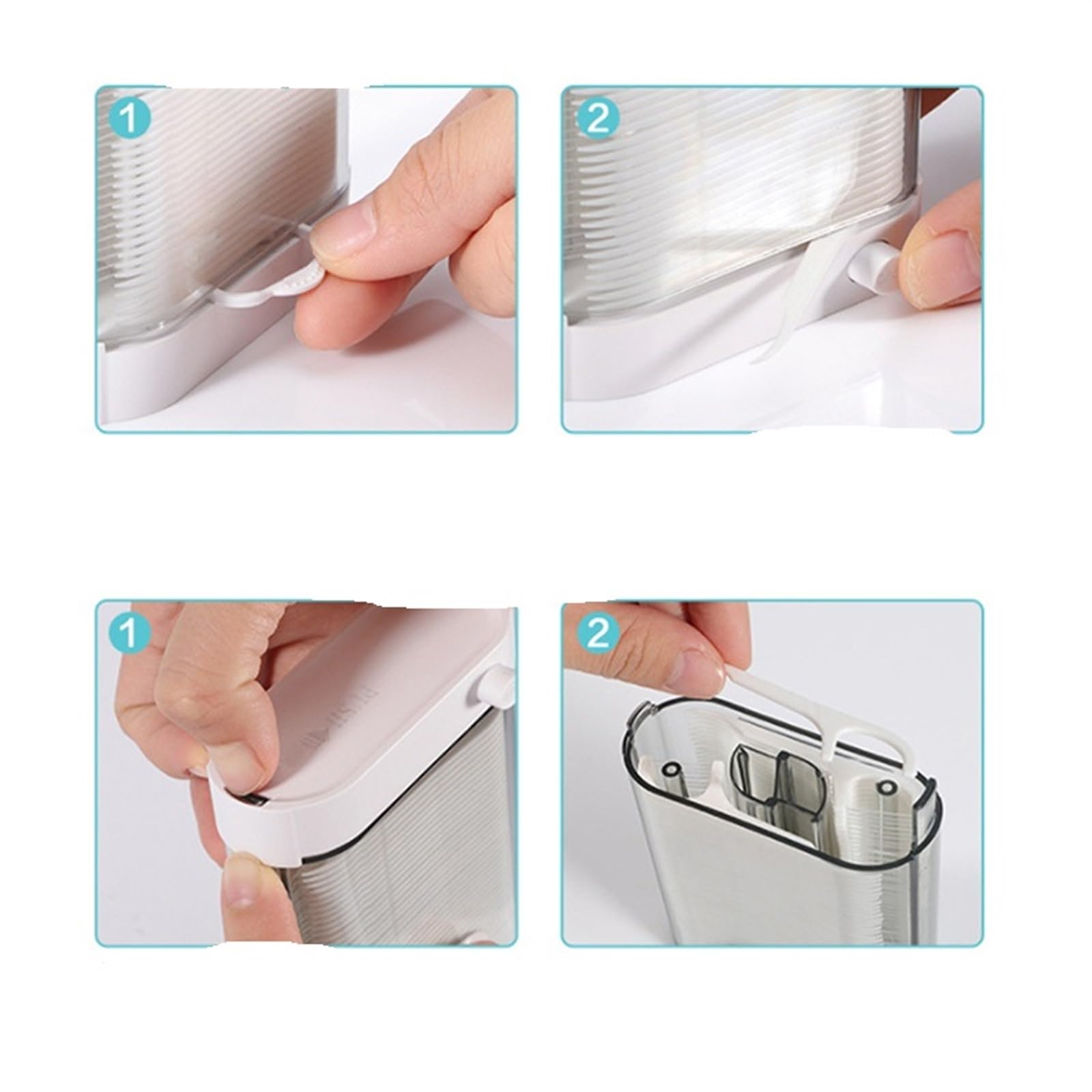 Uchwyt na wykałaczki automatyczna nić dentystyczna z domowymi patyczkami do zębów przenośna pielęgnacja jamy ustnej narzędzie dentystyczne wykałaczka
