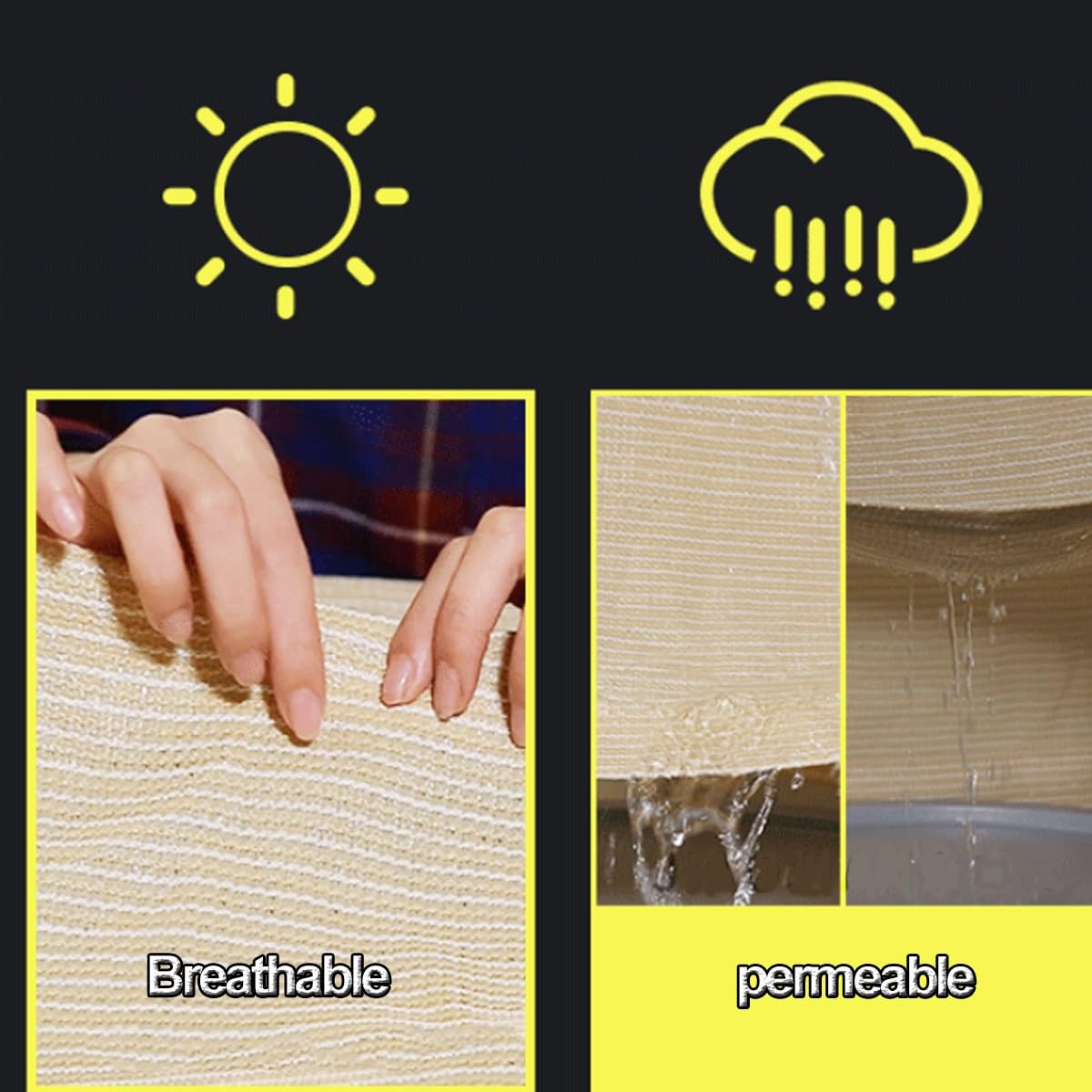 Wytrzymała siatka balkonowa, 90% zacieniająca, do pergoli, patio, na taras, ogrodzenie z przelotkami, kawowa, 0,9 x 26 m