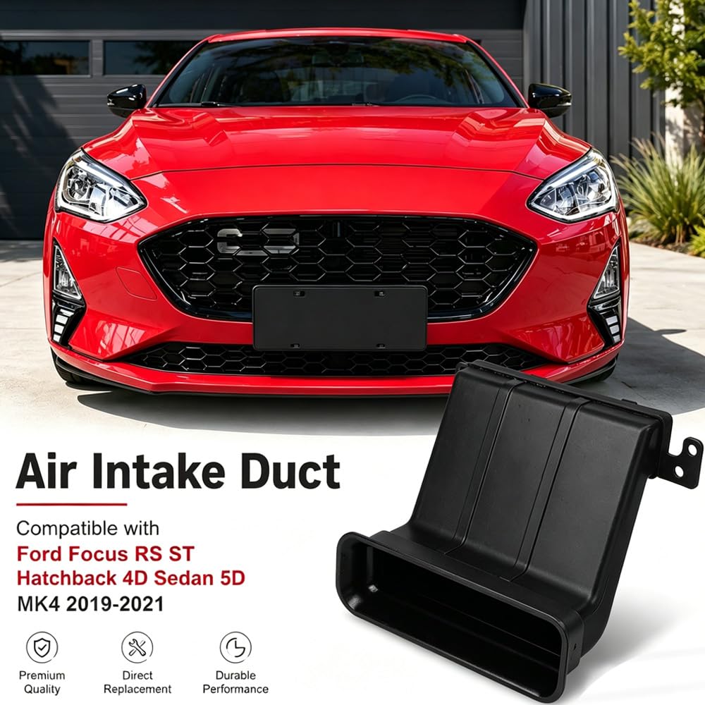 Wlot powietrza, kompatybilny z Ford Focus RS ST MK4 2019-2021, czarny 1 szt