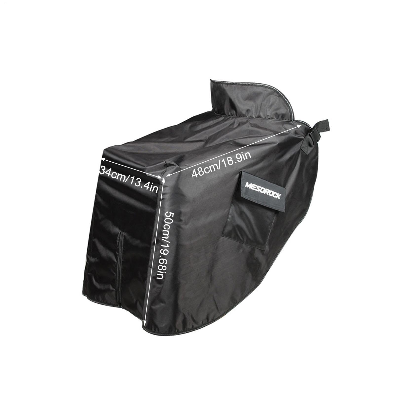 Motorcycle Mand Tabring Cover - Double Couche légère Full Full Corps Plus