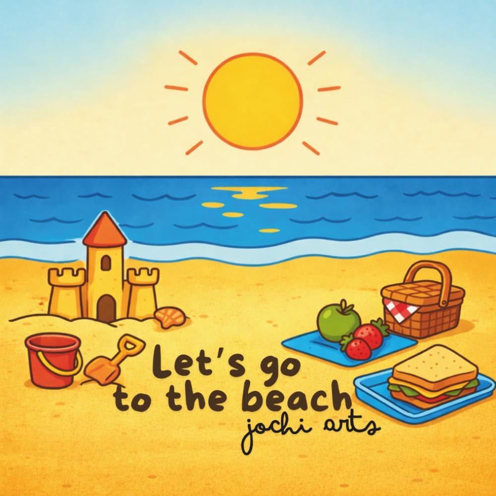 Let's go to beach color book