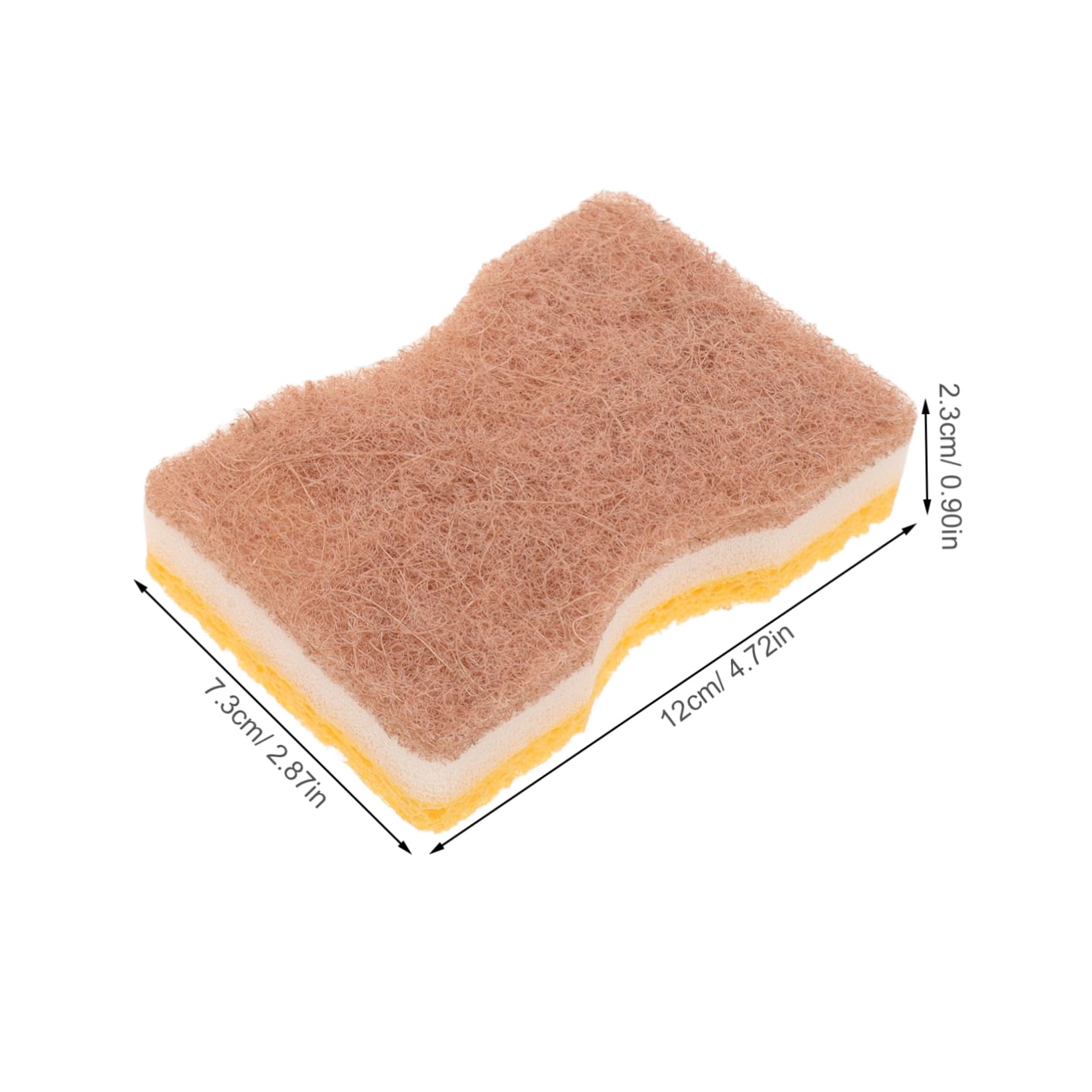 KICHOUSE Non-Slip Dish Cleaning Sponge Set 4 Pieces Fast Drying Reusable Oil-Proof Scrubbing Pad for Kitchen Dishwasher Safe