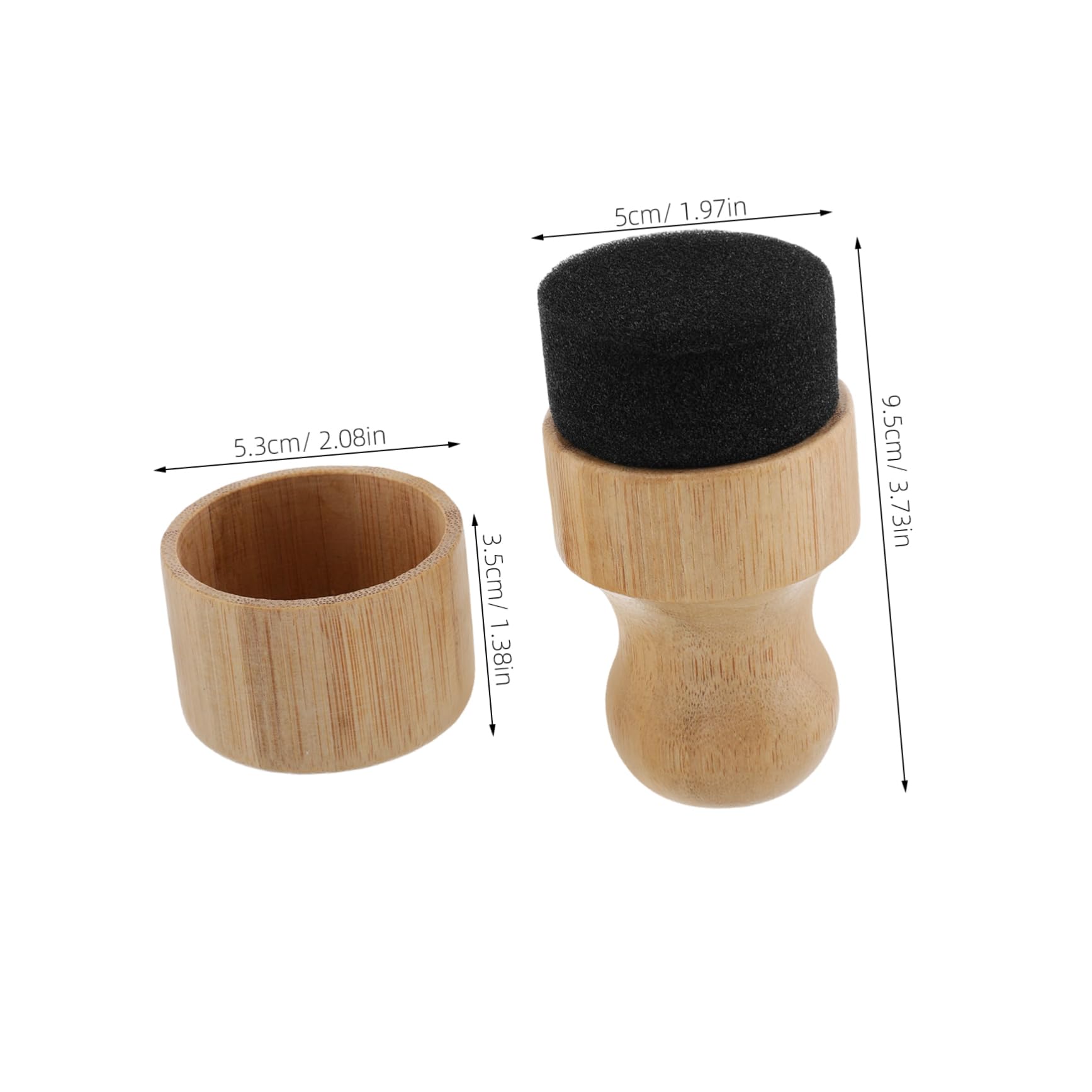 SOLUSTRE 1set Household Oil Wax Applicator for Wooden Cutting Boards Food-Grade Mineral Oil Wax Tool Ergonomic Handle for Chopping Boards Cover and Brush